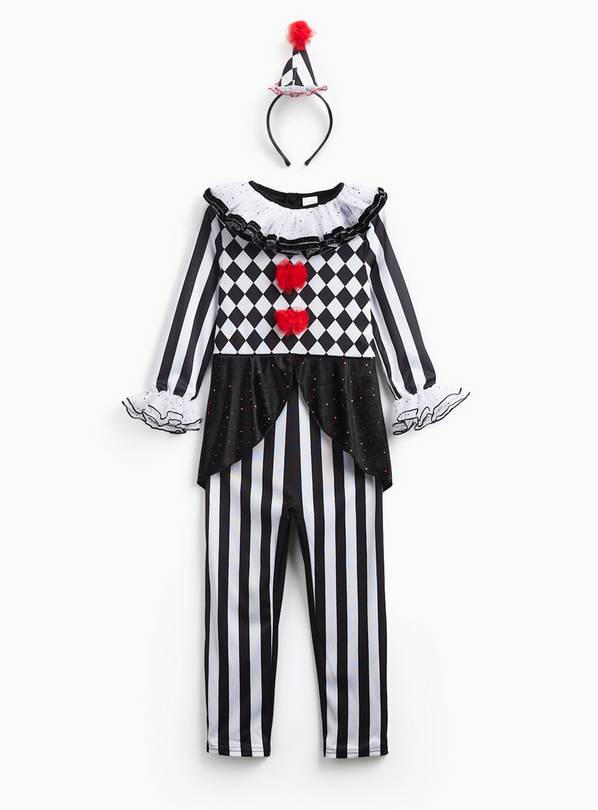 Halloween Clown Fancy Dress Costume 7-8 years